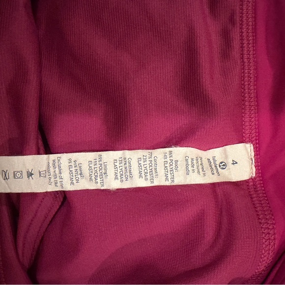 Lululemon Athletica Pink and Black Athletic Shorts - Picture 4 of 4
